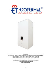 Ecotermal MRL-N6 Passport Manual