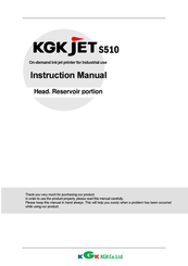 KGK JET S510 Instruction Manual