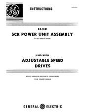GE DC-1021 Instructions Manual