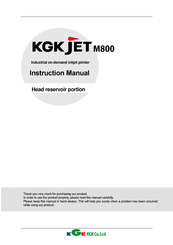 KGK JET M800 Instruction Manual