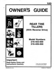 MTD 216-406-000 Owner's Manual