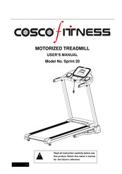 Cosco Fitness Sprint 20 User Manual