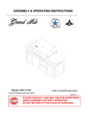 Nexgrill Grand Isle 860-0193 Assembly & Operating Instructions