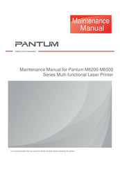 Pantum M6200 Series Maintenance Manual