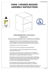 Seconique PARIS Assembly Instructions Manual