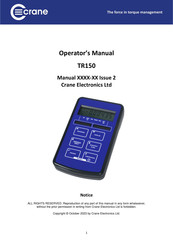 Crane Electronics TR150 Operator's Manual