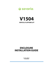 Savaria V1504 Installation Manual