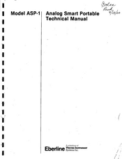 Thermo Instrument Systems Eberline ASP-1 Technical Manual