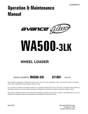 Komatsu avance plus WA500-3LK Operation & Maintenance Manual