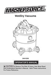 MasterForce 240-5238 Operator's Manual