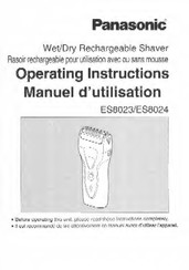 Panasonic ES-8024 Operating Instructions Manual