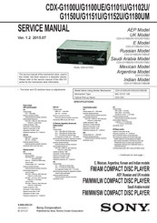 Sony CDX-G1180UM Service Manual