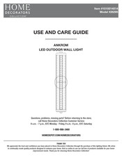 Home Decorators Collection ANKROM 26295 Use And Care Manual