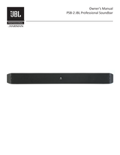 Harman JBL PROFESSIONAL Pro SoundBar PSB-2 Owner's Manual