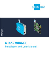 insys icom MIROdul Installation And User Manual