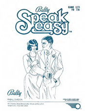 Bally Speakeasy Manual