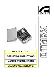 Videotec DTMRX Operating Instructions Manual