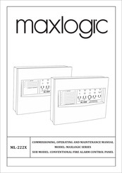 mavili Maxlogic ML-2222 Operating And Maintenance Manual