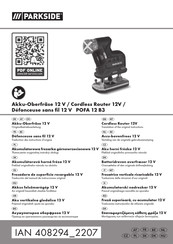 Parkside POFA 12 B3 Original Instructions Manual