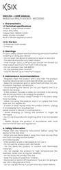 KSIX BXCD02KS User Manual