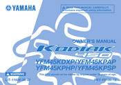 Yamaha YFM45KPSP Owner's Manual