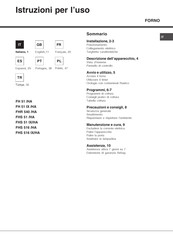 Hotpoint FHS 516 IX/HA Operating Instructions Manual