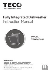 TECO TDW14FIAM Instruction Manual