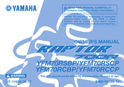 Yamaha YFM70RSBP Owner's Manual