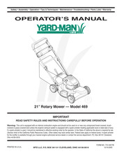 MTD 469 Operator's Manual