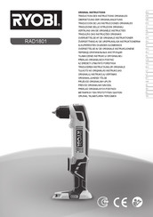 Ryobi RAD1801 Original Instructions Manual
