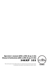 Husqvarna 346XP TrioBrake Operator's Manual