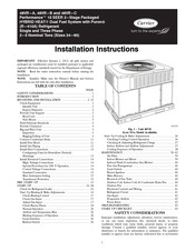 Carrier Performance 48VR-A Manual