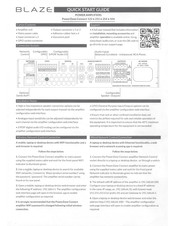 Blaze PowerZone Connect 4008 Quick Start Manual