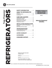 GE GPE12FSKSB Owner's Manual & Installation Instructions
