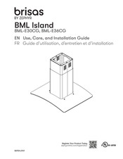 Zephyr BML-E30CG Use, Care And Installation Manual