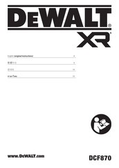 DeWalt DCF870 Original Instructions Manual
