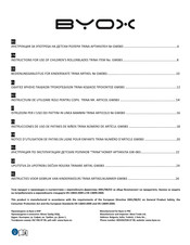 byox TRINA Instructions For Use Manual