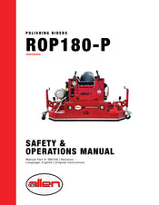 Allen Engineering Corporation ROP180-P Safety & Operation Manual