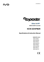 NSD ABSOCODER NCW-3DHIPM2R Specifications & Instruction Manual