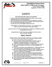 Fab Fours GR4000 Installation Instructions Manual