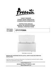 Avanti CF171F0WA Instruction Manual