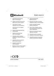 EINHELL TC-VC 1812/1 S Original Operating Instructions