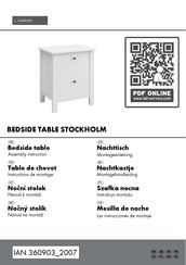 Livarno Living STOCKHOLM 360903 2007 Assembly Instruction Manual