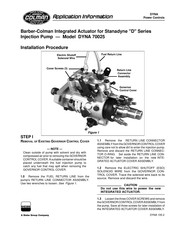 Barber-Colman DYNA 70025 Application Information