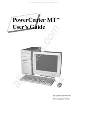 Power Computing PowerCenter MT User Manual