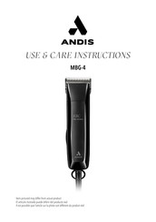 Andis 53340 Use & Care Instructions Manual