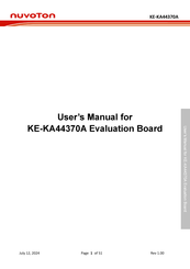 Nuvoton KE-KA44370A User Manual