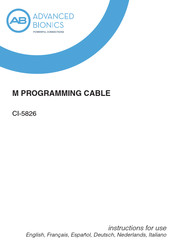 Advanced Bionics CI-5826 Instructions For Use Manual