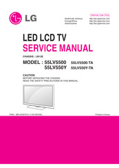 LG 55LV550Y Service Manual