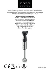 Caso Click & Mash Instruction Manual